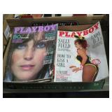 BOX FULL OF VINTAGE PLAYBOY MAGAZINES