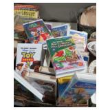 HUGE BOX FULL OF DISNEY VHS MOVIES