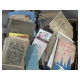 BOX FULL OF OLD BOOKS