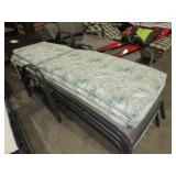 (2) METAL ADJUSTABLE BACK CHASE LOUNGERS W/ PADS