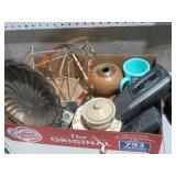 BRASS ITEMS, TAPE RECORDERS, MISC