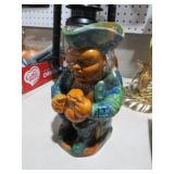 VINTAGE MAJOLICA GRIMACING TOBY MUG STYLE PITCHER