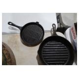 2 CAST IRON GRIDDLES