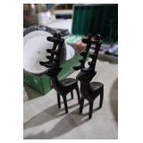 PAIR CAST IRON REINDEER