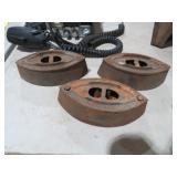 (3) ANTIQUE SAD IRONS