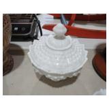 FENTON HOBNAIL PEDESTAL CANDY DISH