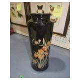 VINTAGE JAPAN  CERAMIC FLORAL VASE