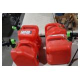 (4) GAS CANS