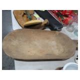 21" WOOD DOUGH BOWL