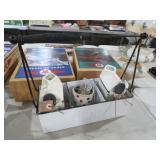 METAL KITCHEN TOTE W/ CONTENTS
