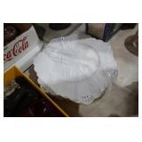 COLL. OF PRESSED MILK GLASS PLATES