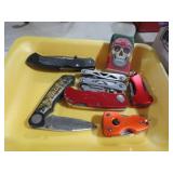 COLL. POCKET KNIVES & SKULL LIGHTER