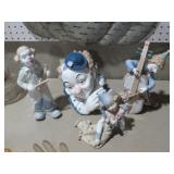 (4) NICE PORCELAIN CLOWNS