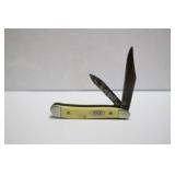 CASE XX YELLOW SYNTHETIC PEANUT POCKETKNIFE