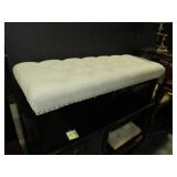 CLOTH COVERED PLEATED SEAT BENCH