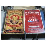(2) METAL HALLOWEEN SIGNS