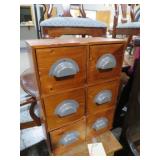 WOOD 6 DWR CABINET