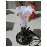 HUMMINGBIRD LAMP ART GLASS SHADE