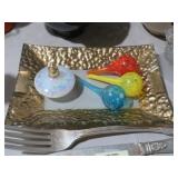 GLASS TRAY PERFUME GLASS BALL