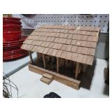 HANDS MADE LOG CABIN WITH LIGHT