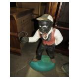 CONCRETE BLACK AMERICANA YARD JOCKEY