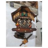 LARGE CUCKOO CLOCK W/ WEIGHTS & PENDELUM