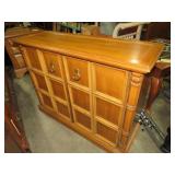 SOLID WOOD  2 DR CABINET