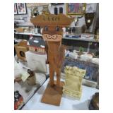 HANDMADE WOOD FIGURE & FURNITURE PIECE