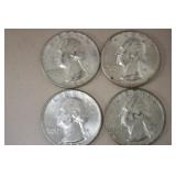 (2) 1964 P & (2) 1964 D WASH. QUARTERS 90%
