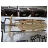 VINTAGE SPEEDAWAY WOOD & METAL SNOW SLED