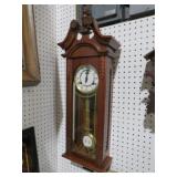 NICE TIME COMPANY ORNATE CHERRY WALL CLOCK