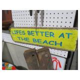 LIFE IS BETTER AT THE BEACH WOOD SIGN