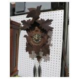CARVED WOOD WALL COO COO CLOCK