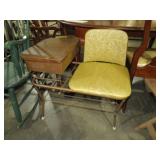 VTG MID CENTURY TELEPHONE TABLE/CHAIR