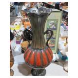LRG METAL URN VASE