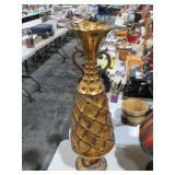 LRG METAL URN VASE