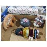 VTG NATIVE AMERICAN POTTERY & DOLL