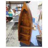 WOOD TABLE TOP BOAT SHELF