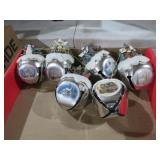 THOMAS KINKADE SINGLE BELL HOUSE ORNAMENTS