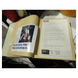 POLITICAL SCARPBOOK WITH MEMORABILIA 1980S