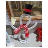 UNIQUR HAND MADE HORSE SHOES SNOW MAN