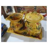 THAILAND CERAMIC PITCHER & SERVING SET