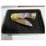 WOLF LOCK BLADE KNIFE W/ TIN
