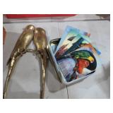 BRASS PARROTTS & PIRATE CARDS