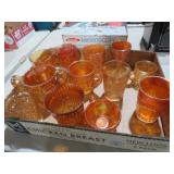 IMPERIAL CARNIVAL GLASSES, SPOONER & MISC