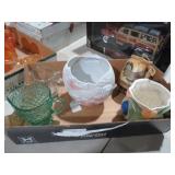 COLL. VASES & GLASS PITCHERS