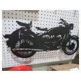 METAL MOTORCYCLE WALL HANGING