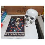 SKULL & METAL ADV SIGN