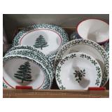 HUGE BOX OF FURO HOME CHRISTMAS CHINA