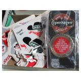 BOS FULL OF COPENHAGEN OPENERS & SKOAL STICKERS